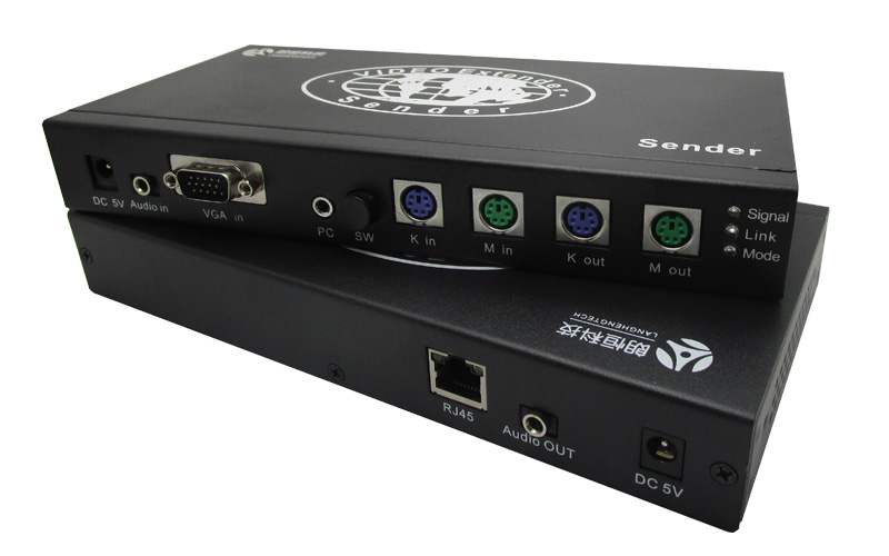 KVMA-200D(PS2&VGA&Audio&遠(yuǎn)程開關(guān)機延長200米)