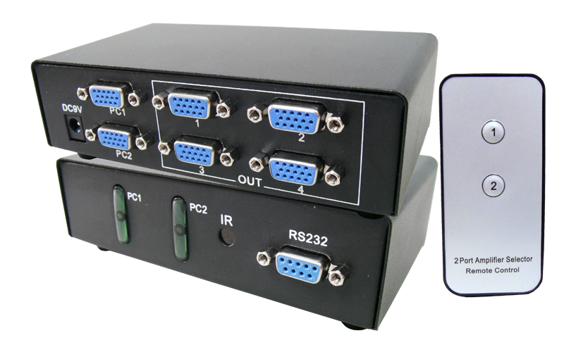 VGA-204（2進4出VGA切換器）