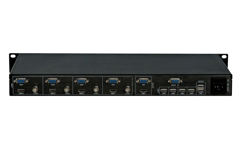 HVB-VS4U(帶有USB鍵鼠HDMI/VGA/BNC高清4畫面分割器)