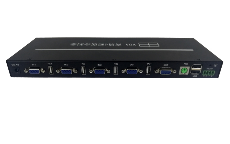 VGA-VS4U(帶USB鍵鼠VGA四畫面分割器)