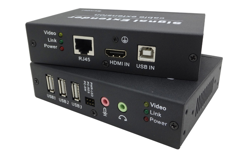 HDB-100HU4-A(HDMI+USB2.0+AUDIO+MIC+開關機延長100米)