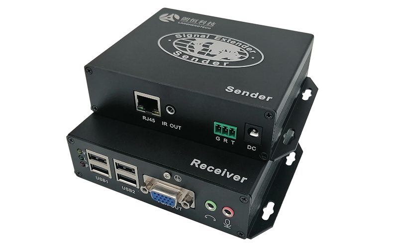  IPVE-120UAS(VGA+USB2.0+雙向音頻+雙向RS232+紅外)高速延長器