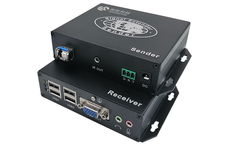 UVO-3VUAS(VGA+USB2.0+雙向音頻+雙向RS232+紅外)光纖高速傳輸20KM
