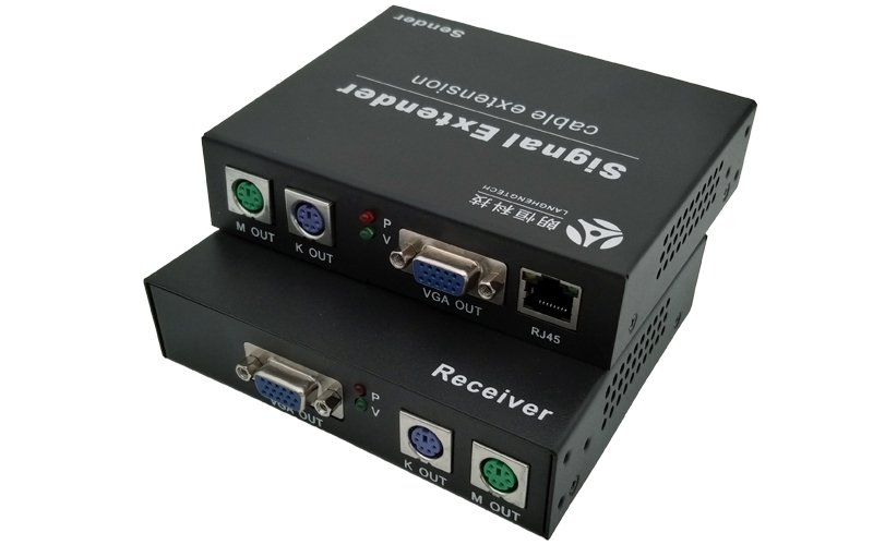 KVM-200DA(VGA+PS2鍵鼠+音頻網(wǎng)線延長200米)