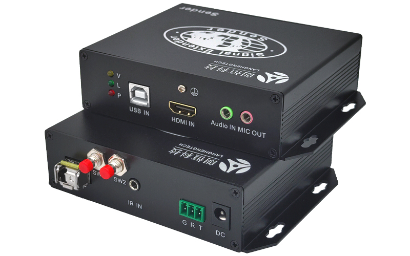 UFO-5HUAS(HDMI+USB2.0+雙向音頻+雙向RS232+紅外)光纖超速傳輸20KM